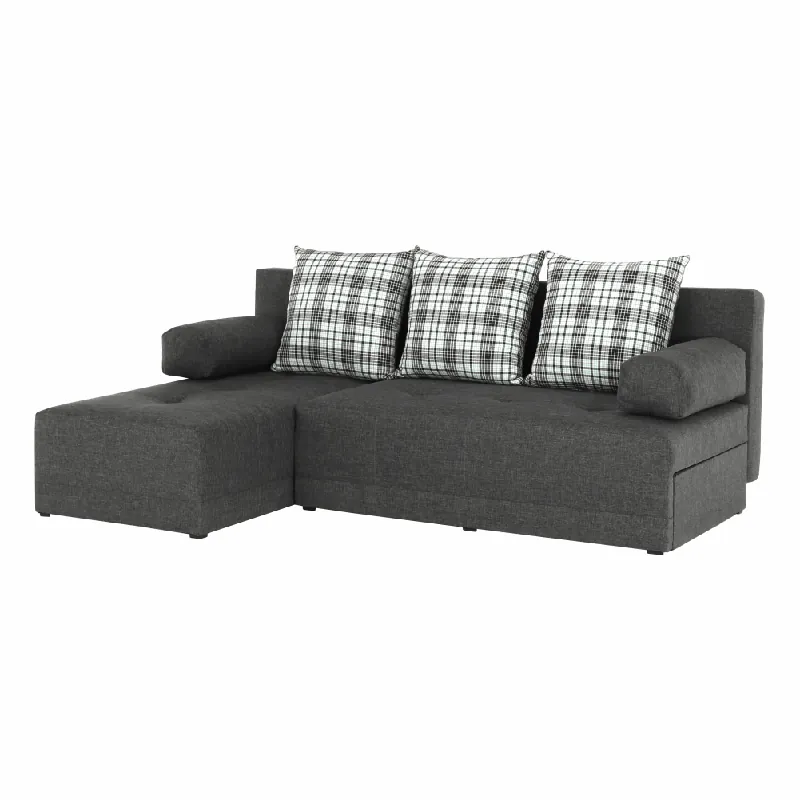 Colţar, gri/perne model, stânga, MEXX NEW - Calitate superioară