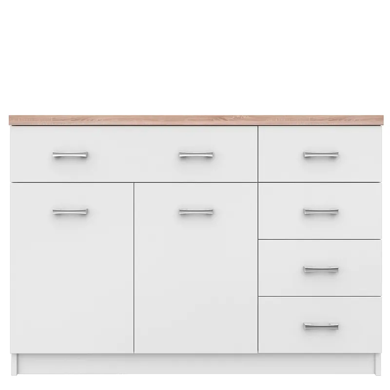 Ofertă specială | Comodă 2d5s, alb/stejar sonoma, TOPTY TYP 08