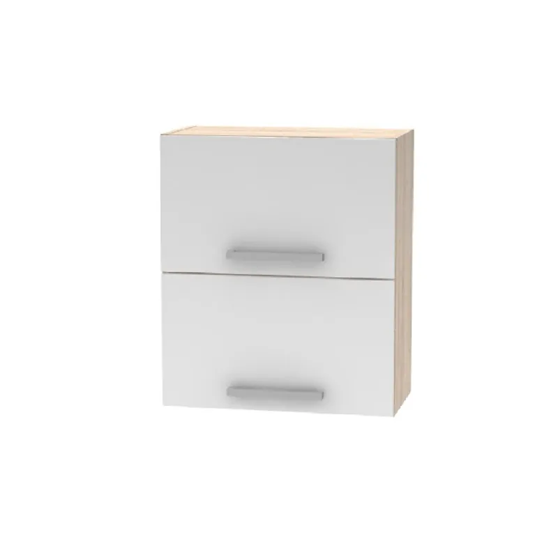 Cabinet superior batant 2DV, stejar sonoma/alb, NOVA PLUS NOPL-008-VH - Ultima lansare