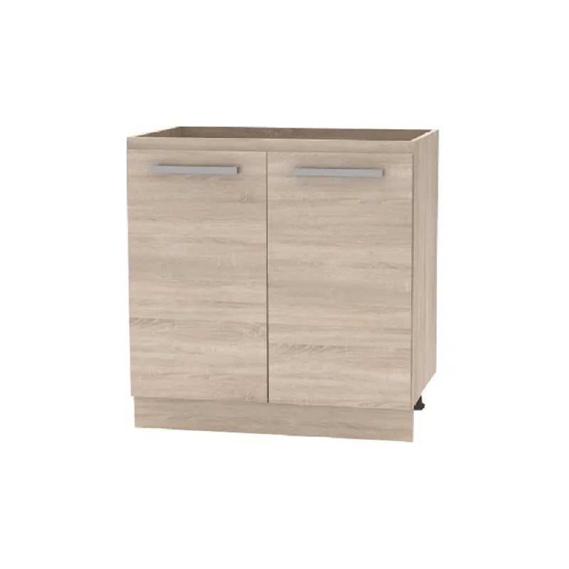 Produs de top | Cabinet inferior 80 2 DV, stejar sonoma, NOVA PLUS NOPL-060-0S