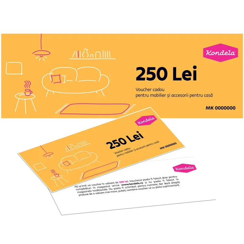 Voucher cadou 250 LEI - Preț atractiv