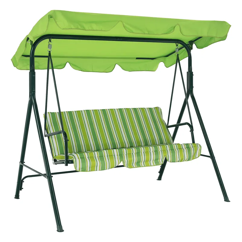 Noutate în catalog - Leagăn de grădină, verde/alb, Taula