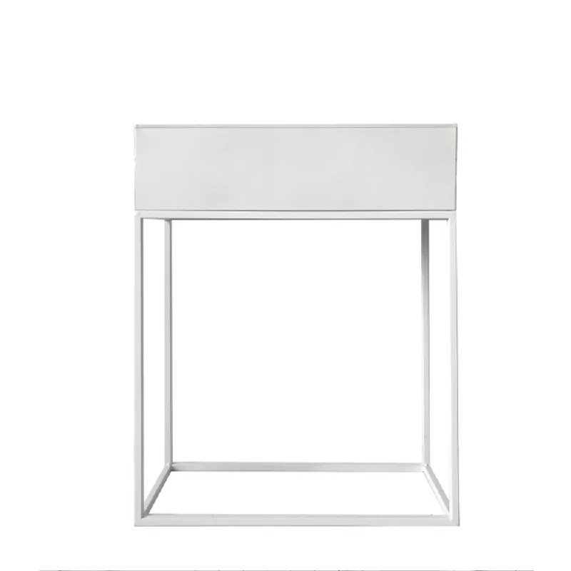 Ghiveci de flori din metal multifuncţional, alb, INDIZE TYP 3 WL4214 - Noutate în gamă
