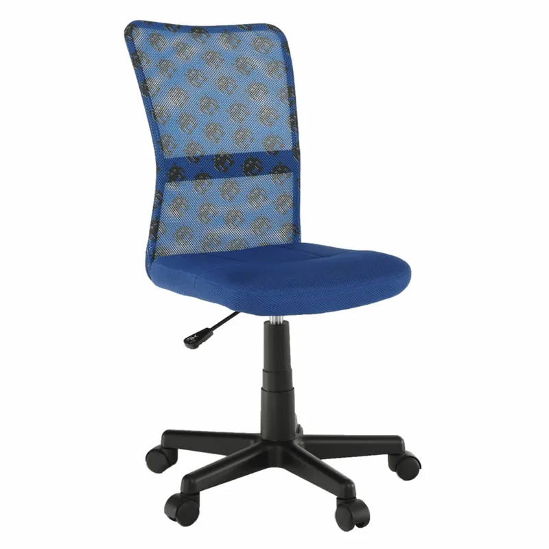 Scaun rotativ, albastru/model/negru, GOOFY | Ultimele zile