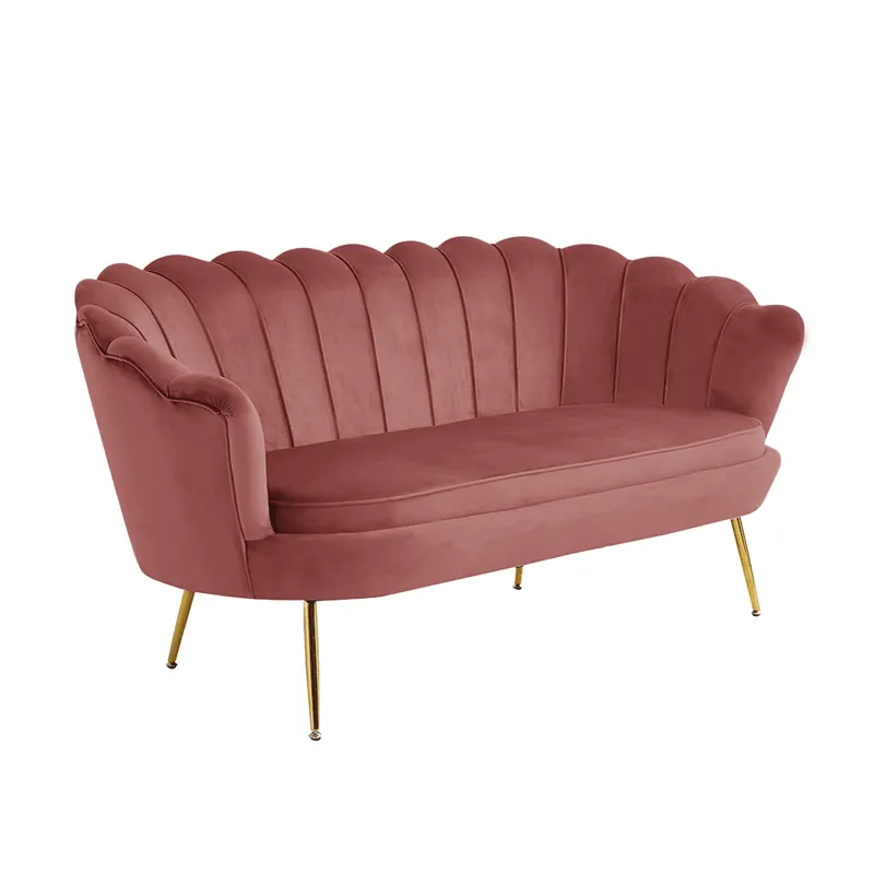 Canapea de lux, 2,5 locuri, roz / auriu, Art-deco, NOBLIN | Produs de top