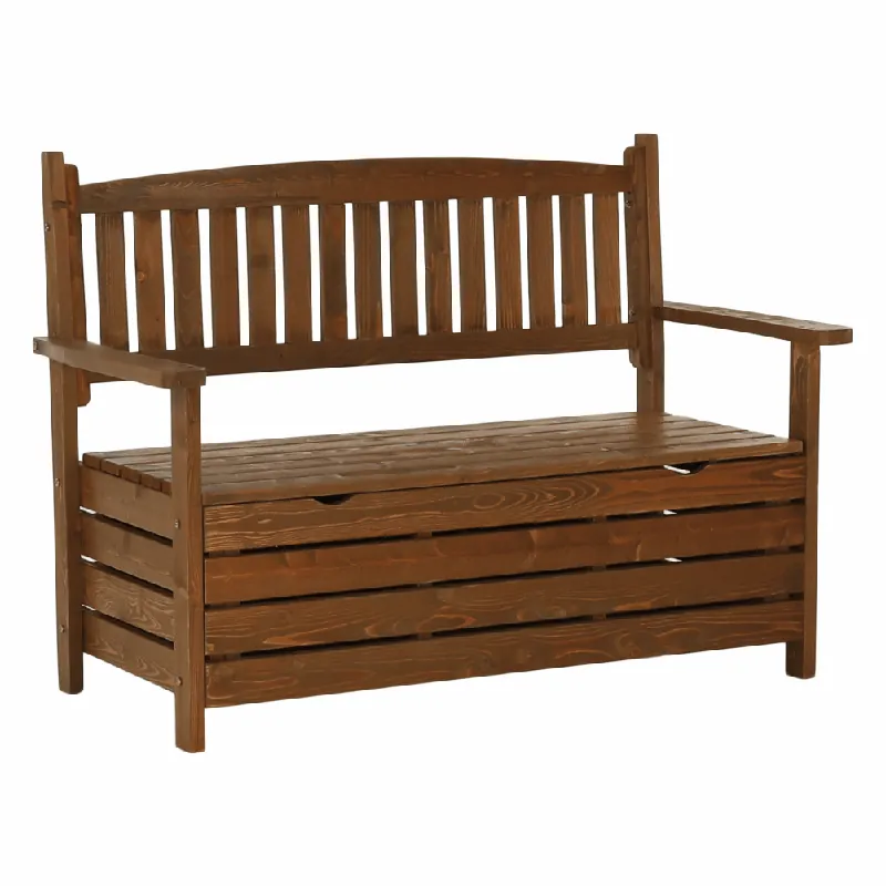 Preț outlet | Bancă de grădină, maro, 123,5 cm, DILKA