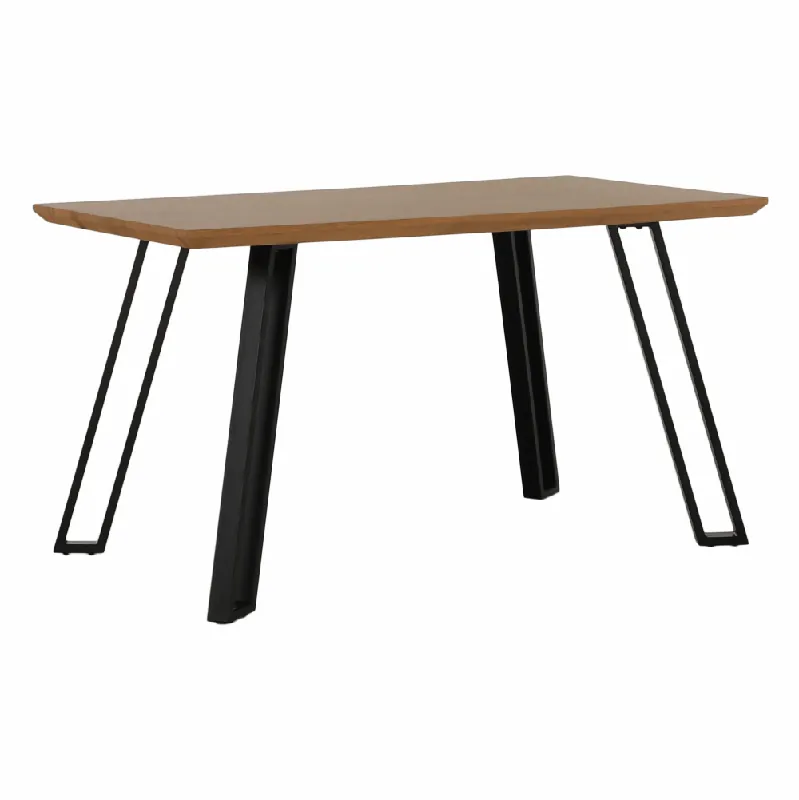 Super preț - Masă dining, stejar/negru, 140x83 cm, PEDAL