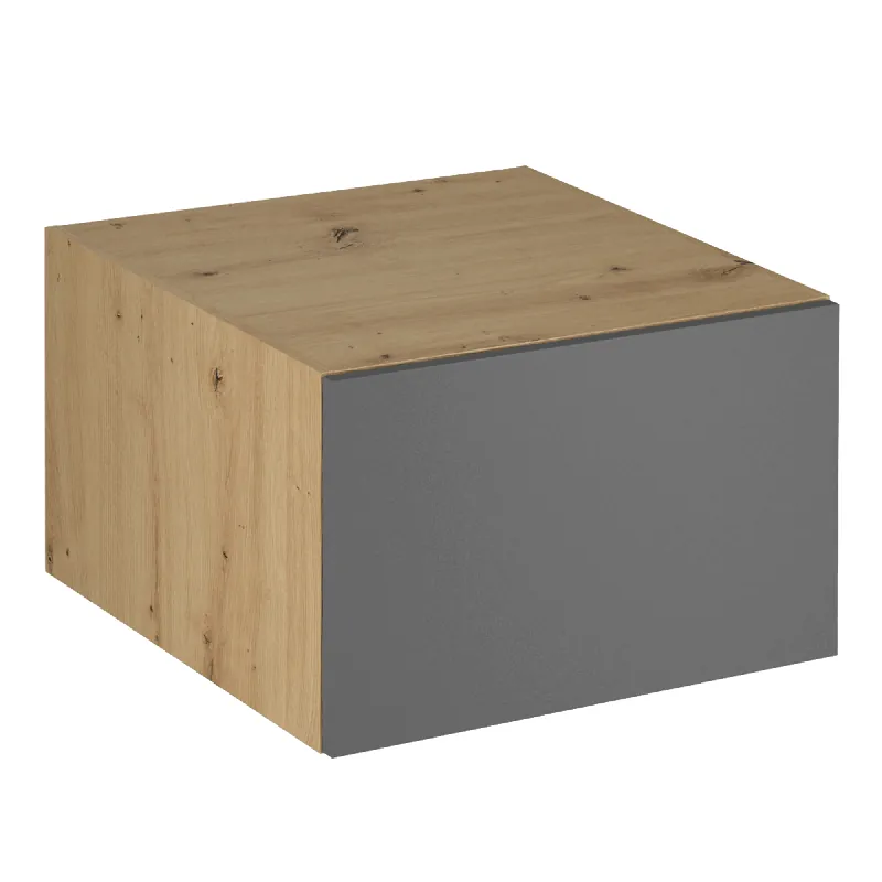 Dulap superior, stejar artizanal / gri mat, LANGEN N60 | Preț excelent