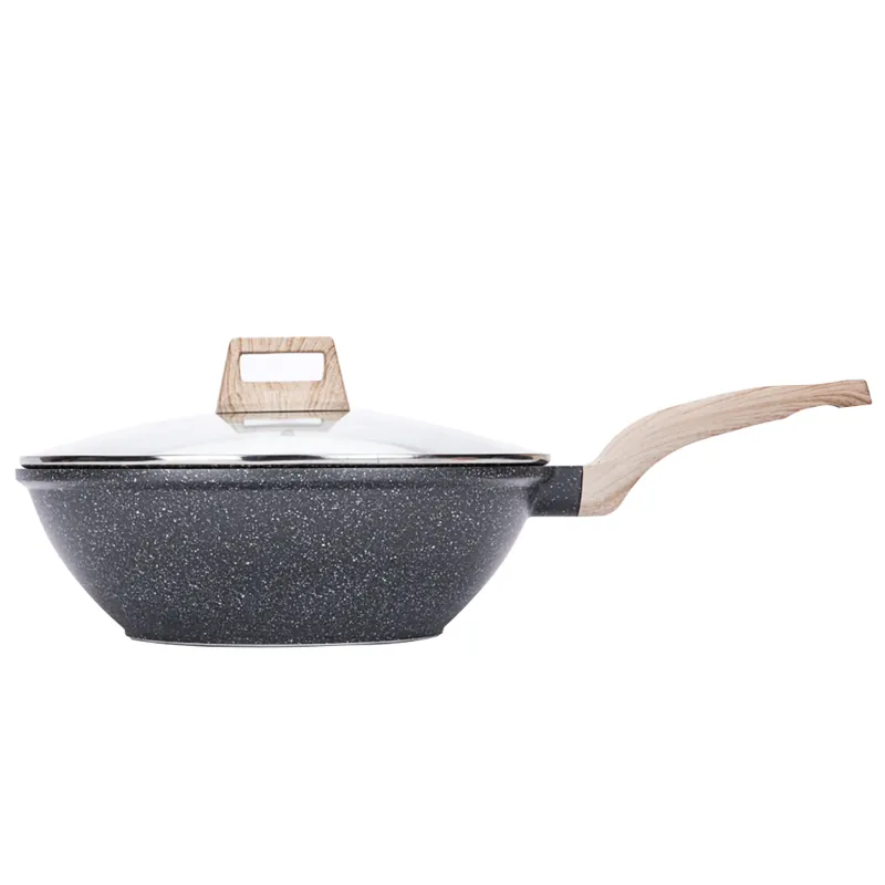 Ofertă | Tigaie WOK cu capac, diametru 30 cm, KAROTE