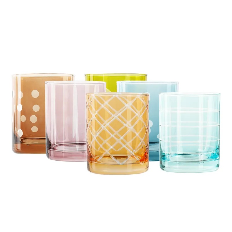 Pahare de apa, set de 6, 390 ml, mix de culori, GAIRA TIP 4 | Economii mari
