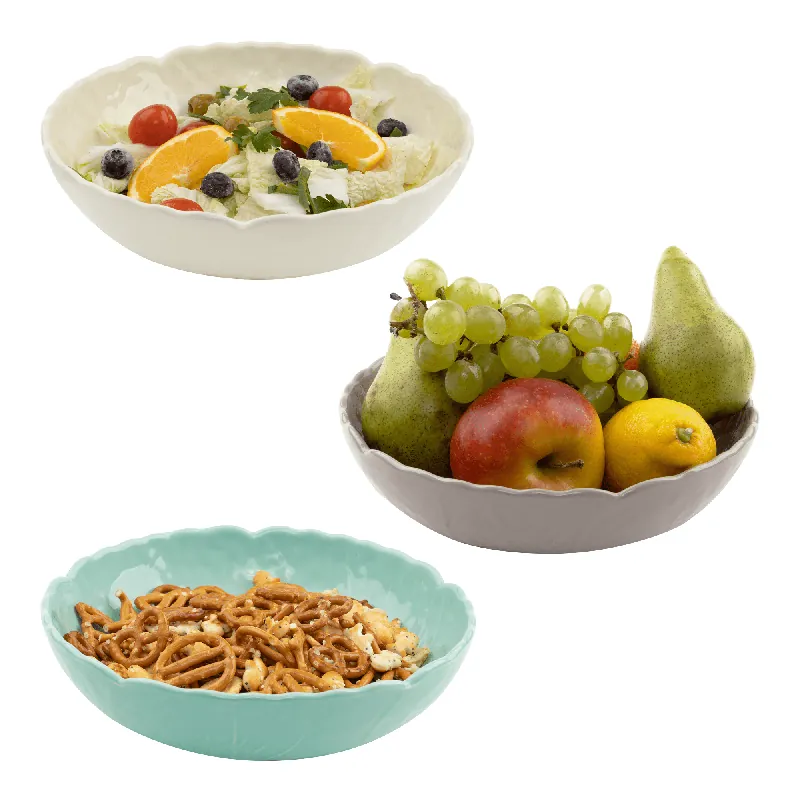Boluri de servit, set de 3, ceramică, SMALT | Cumpără în siguranță