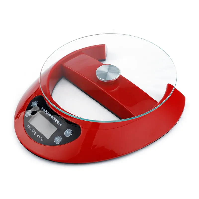 TEMPO-KONDELA GELSA, cântar digital de bucătărie, roşu | Super preț