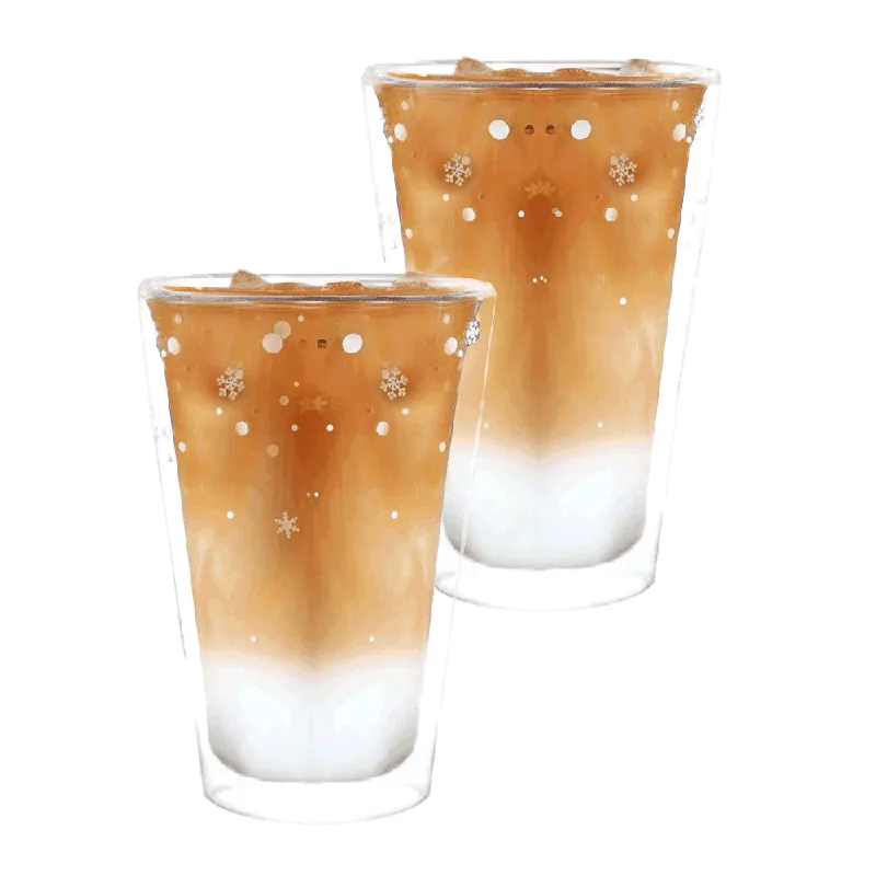 TEMPO-KONDELA HOTCOLD TYP 34, cupe termo, set de 2, cu fulgi, 400 ml - Ofertă excelentă
