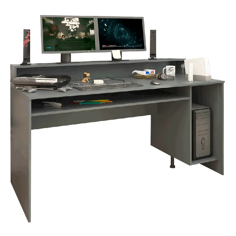 Profită de ofertă | Masă PC/masă de joc, grafit, TEZRO NEW