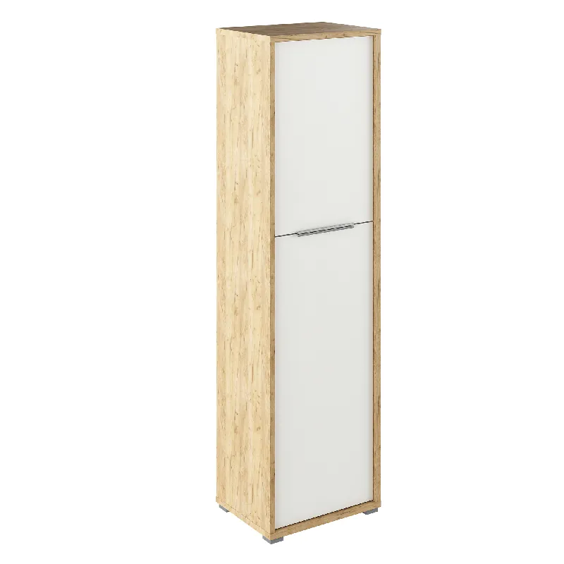 Dulap cu poliţe, stejar artizan/alb, RIOMA TYP 08 - Selecție premium