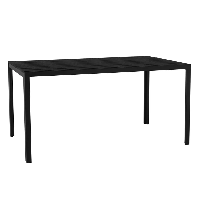 Preț avantajos | Masă de grădină, 150 cm, neagră, ABELO