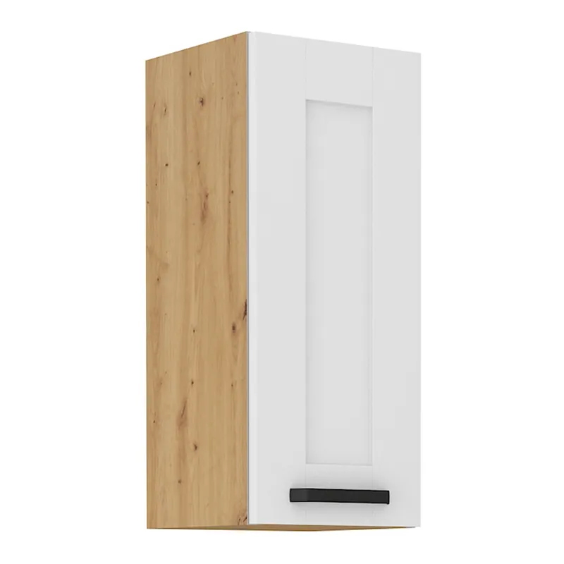 Plată sigură - Dulap superior, alb/stejar artizan, LULA 30 G-72 1F
