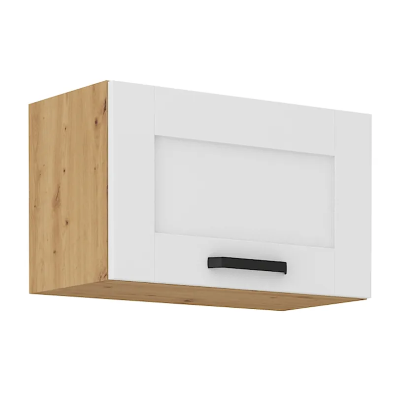 Comandă rapid - Dulap superior, alb/stejar artizan, LULA 60 GU-36 1F