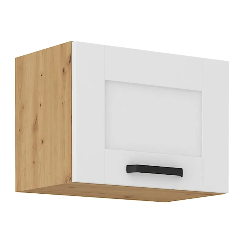 Lansare | Dulap superior, alb/stejar artizan, LULA 50 GU-36 1F