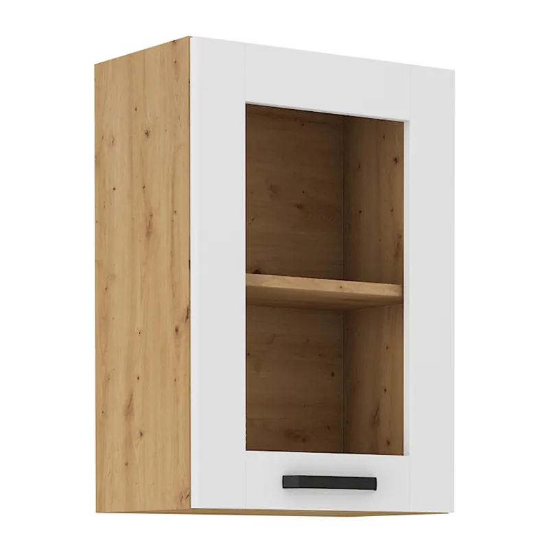 Favoritul clienților - Dulap superior, alb/stejar artizan, LULA 40 GS-72 1F