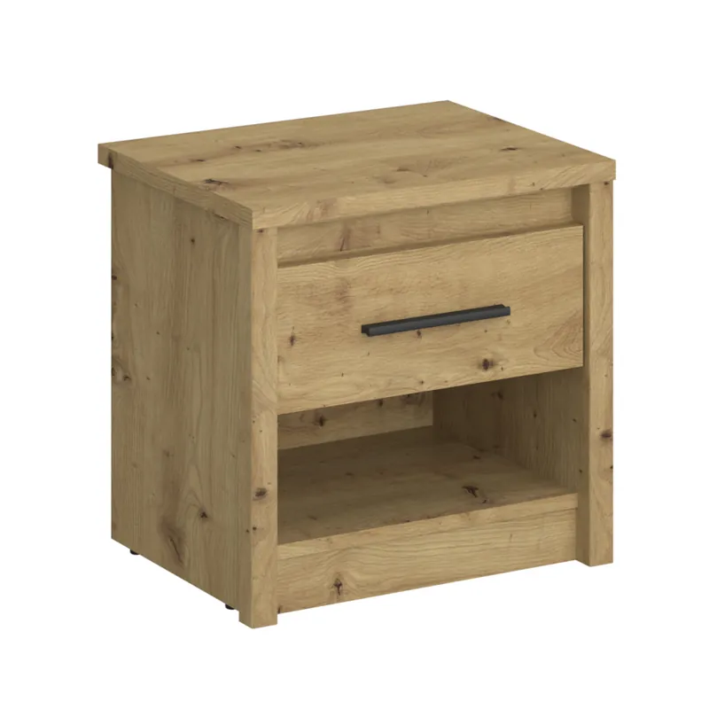 Grăbește-te | Noptieră 1S, stejar Artisan, AIRON