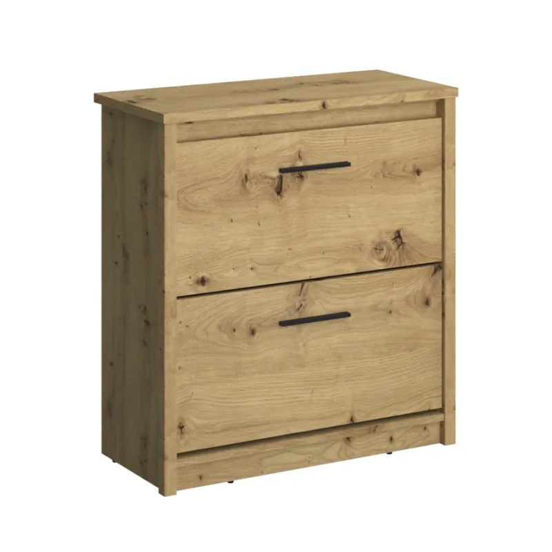 Dulap pentru pantofi 2K, stejar Artisan, AIRON - Direct din fabrică