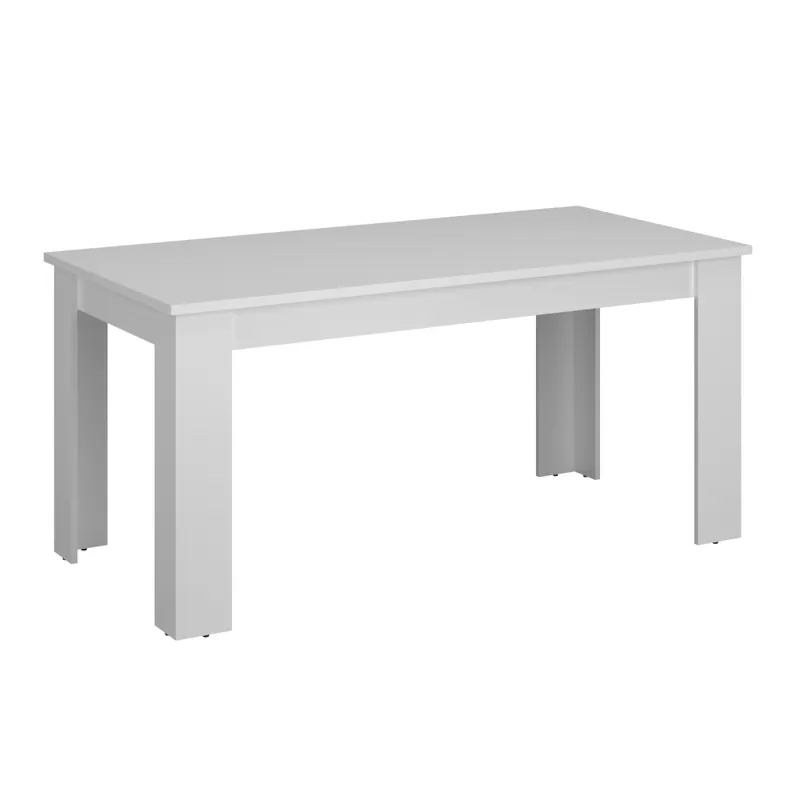 Masă dining extensibilă, albă, 160-210x90 cm, ERODIN - Preț redus