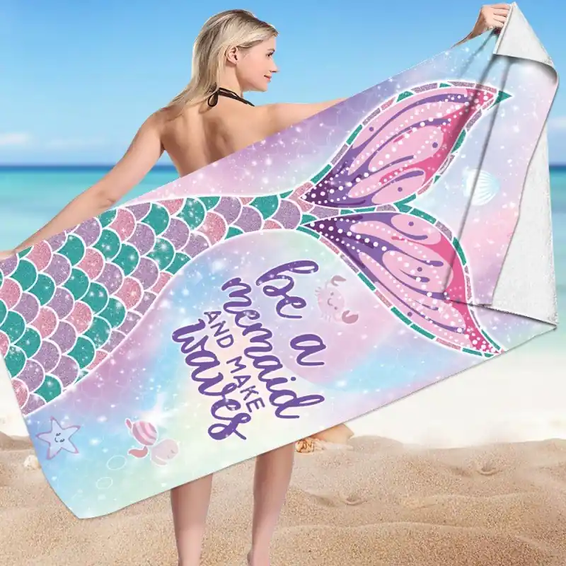 Noutate | Prosop de plajă BE A MERMAID 150 x 70 cm