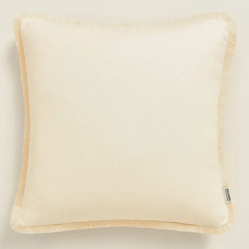 Față de pernă crem BOCA CHICA cu ciucuri 40 x 40 cm | Reducere specială