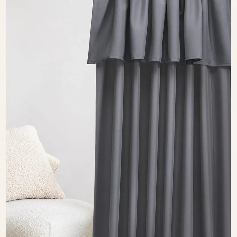 Cumpără azi - Perdea gri închis MIA pentru panglică 140 x 250 cm
