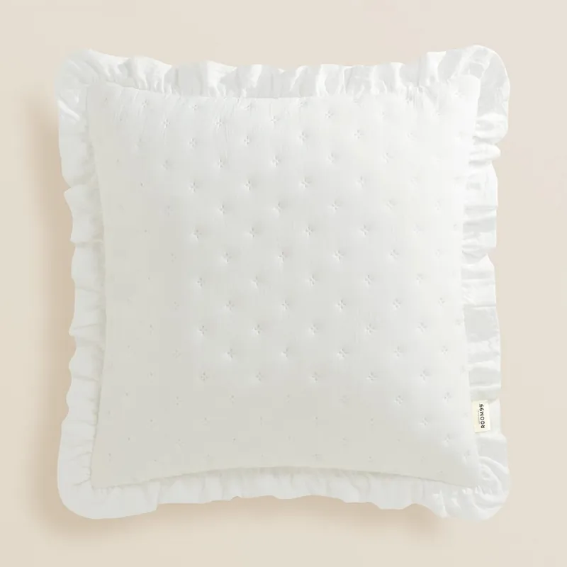 Față de pernă romantică MOLLY în alb 45 x 45 cm - Selecție premium