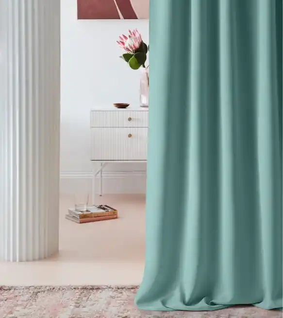 Promoție specială | Perdea decorativă verde mentă 140 × 260 cm