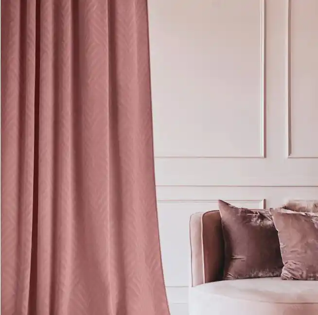 Perdea roz opacă (blackout) 140 × 250 cm | Preț outlet