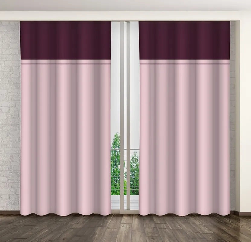 Draperie decorativă în două culori pentru camera de zi - În stoc