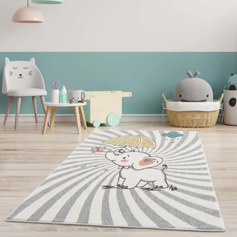 Covor pentru copii cu motiv elefant | Reducere