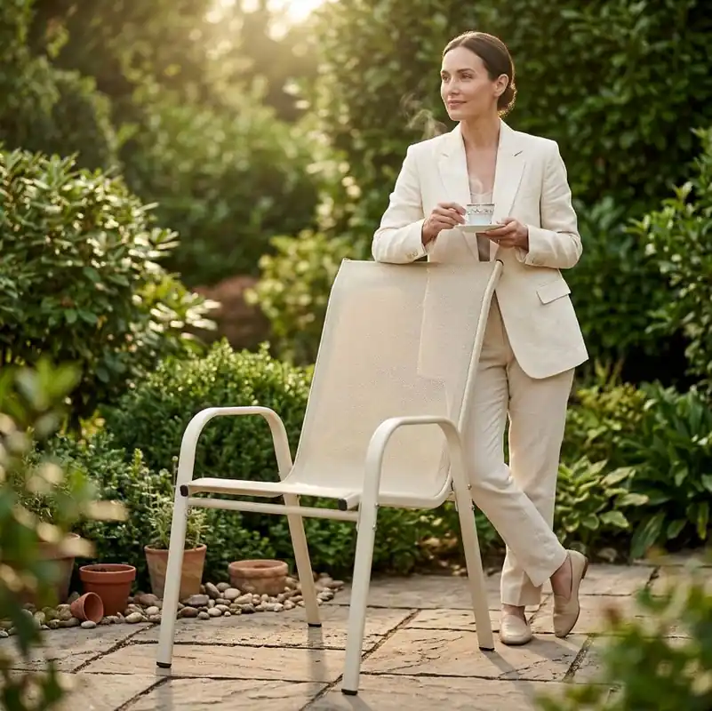Set de 2 scaune de grădină – scaune confortabile și practice pentru balcon și terasă - Selecție premium