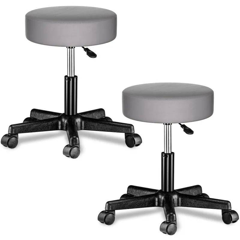 Selecție de top | Scaun cosmetic pe roți 360°, reglabil - set de 2