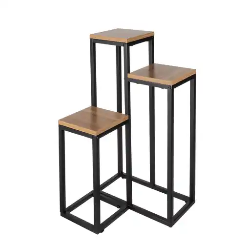 Suport de flori modern cu 3 etaje din metal pentru mansardă | Cumpărături sigure