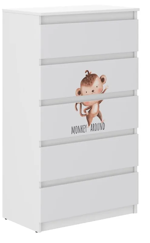 Comodă de înaltă calitate pentru copii cu maimuță 121x40x70 cm | Produs popular