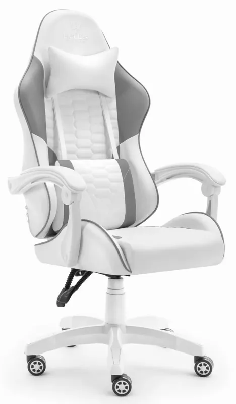Selecție premium | Scaun de gaming HC-1000, gri-alb