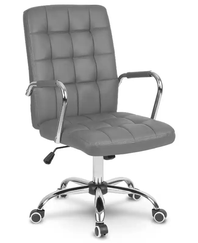 Scaun de birou din piele gri G401 - Bestseller