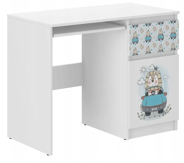 Birou pentru copii cu un leu dulce 77x50x96 cm - Produs vedetă