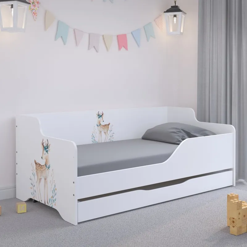 Pat copii cu cerb 160x80 cm - Oferta zilei