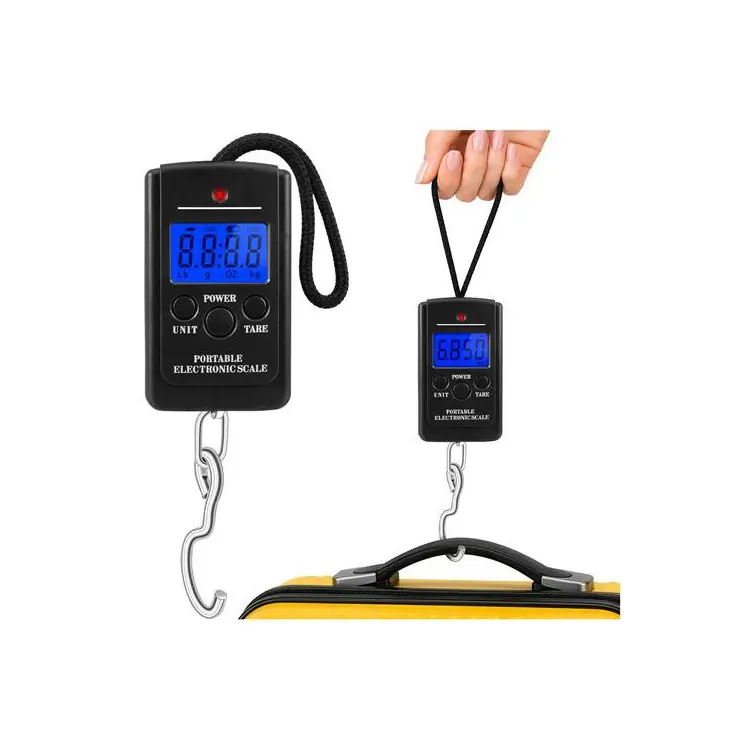Ultimele bucăți - Cântar LED pentru bagaje - 40 kg