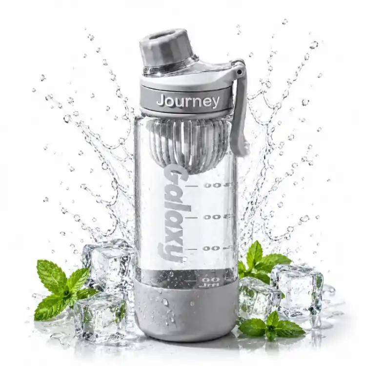 Se încheie curând | Sticlă de apă gri cu mâner - 800 ml