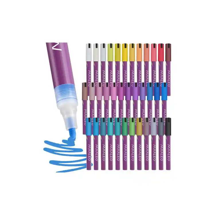 Markere acrilice - set de 36 de bucăți Maaleo | Top vânzări