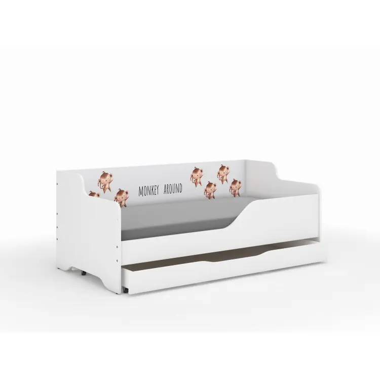 Pat pentru copii LILU - 160x80 MONKEY | Nu rata oferta