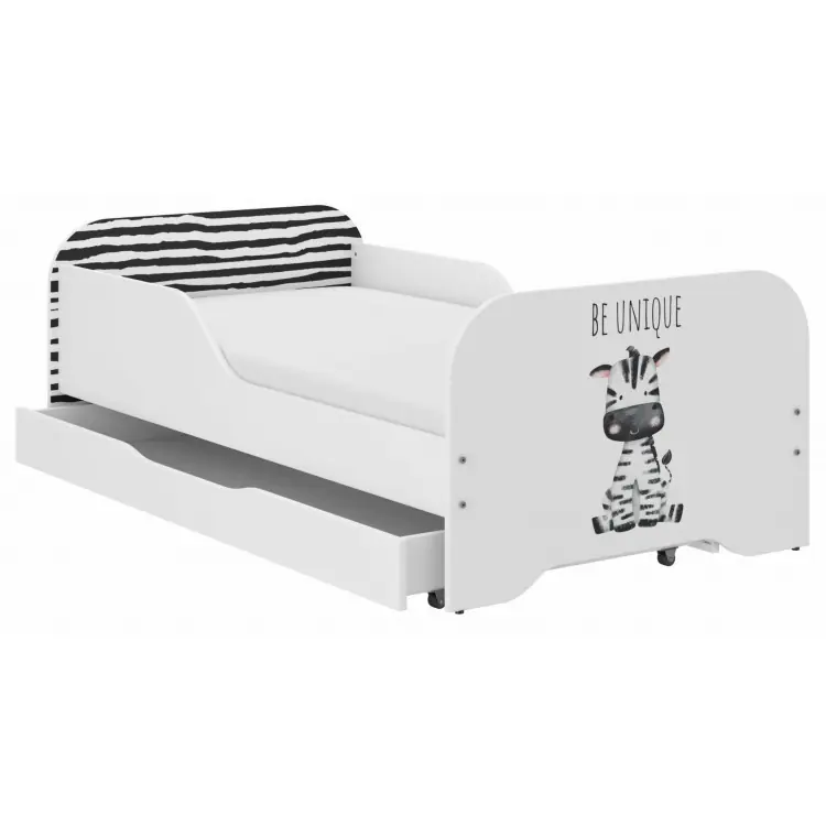 Recomandare - Pat pentru copii MIKI - 140x70 ZEBRA