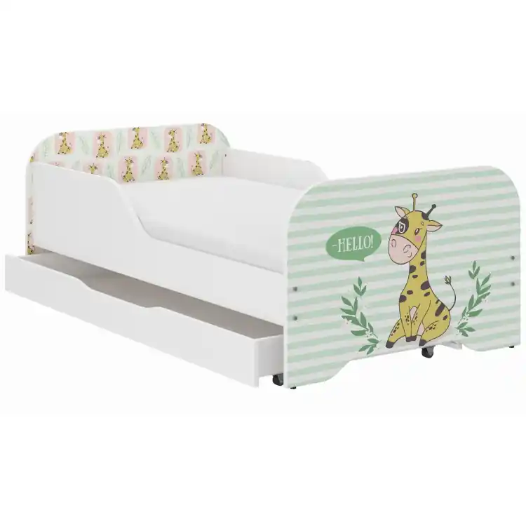 Oferta zilei | Pat pentru copii MIKI - 140x70 GIRAFA