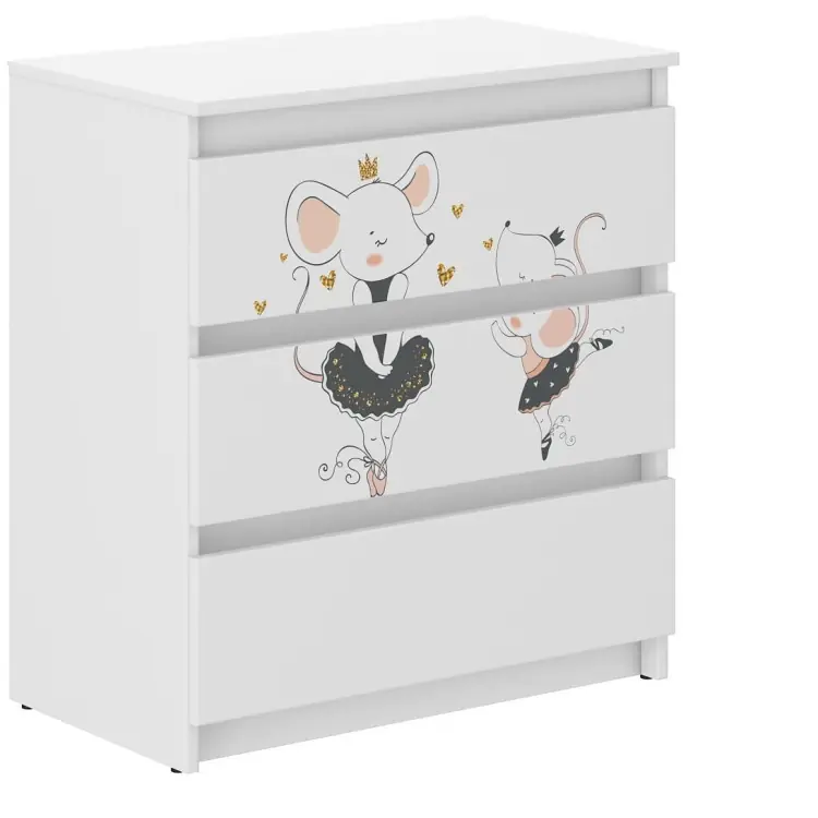 Comodă pentru copii R-3 - BALLET MOUSE | Ofertă exclusivă